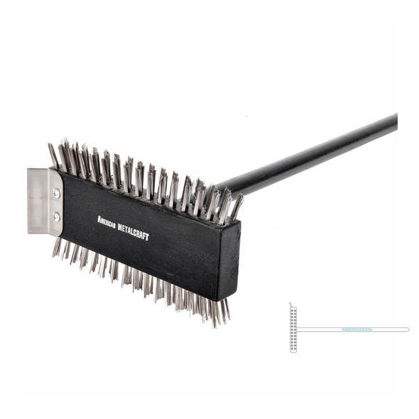 Brush Cleaning Grills Black Steel